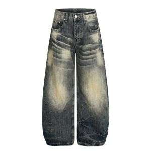 Vintage Slub Washed Saber Jeans