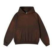 Vintage spray washed hoodie with oversized casual fit