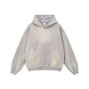 Vintage washed pullover hoodie with oversized streetwear fit