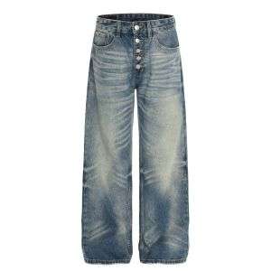 Vintage High Street King Whisker Straight Jeans