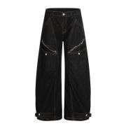 Vintage High Street Deconstructed Raw Saber Jeans