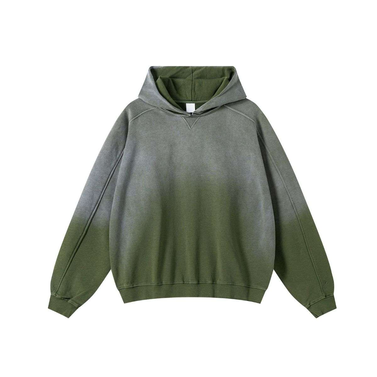 Distressed vintage washed hoodie with oversized streetwear fit