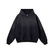 Heavyweight vintage washed sweatshirt with oversized fit