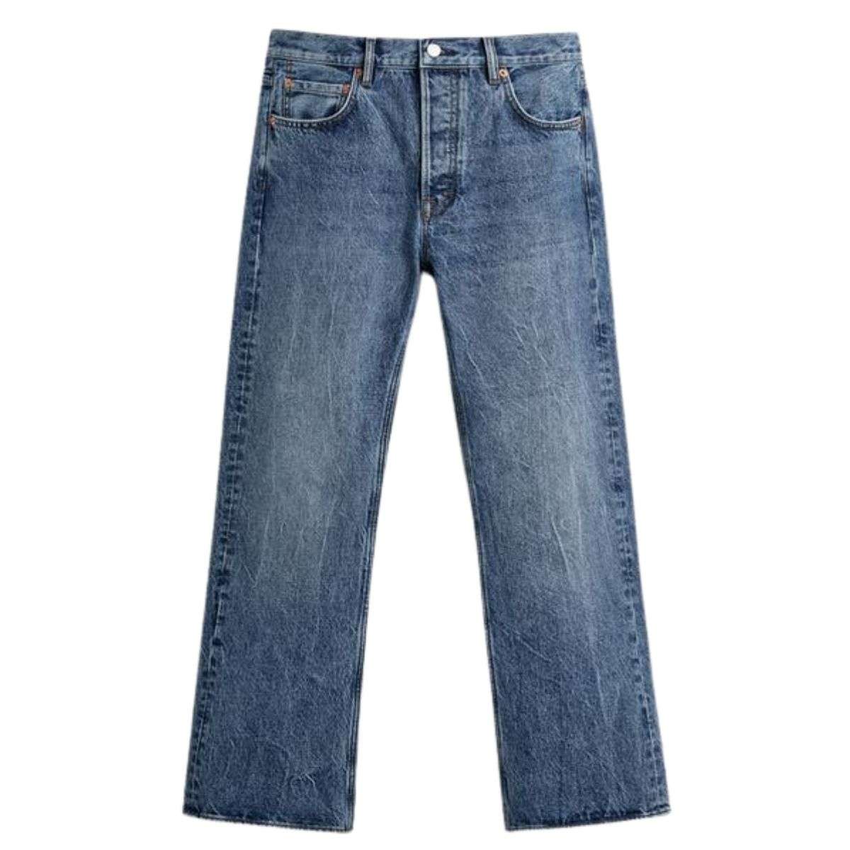 Vintage High Street Flared Straight Jeans