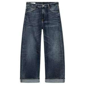 Vintage High Street Cuffed Baggy Jeans