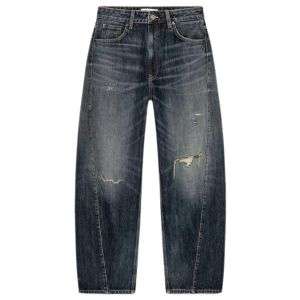 Vintage Streetwear Twisted Seam Balloon Jeans