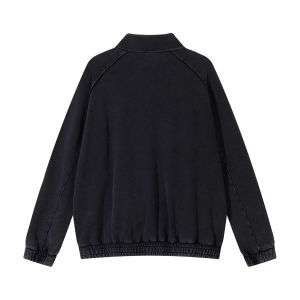 Dark navy mock neck sweatshirt