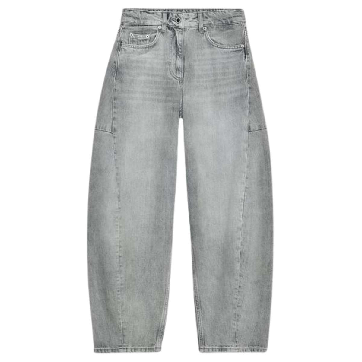 Vintage Streetwear Cropped Balloon Jeans