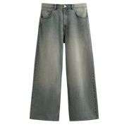 Vintage Streetwear Grey Washed Baggy Jeans