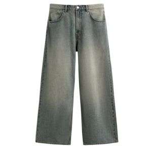 Vintage Streetwear Grey Washed Baggy Jeans