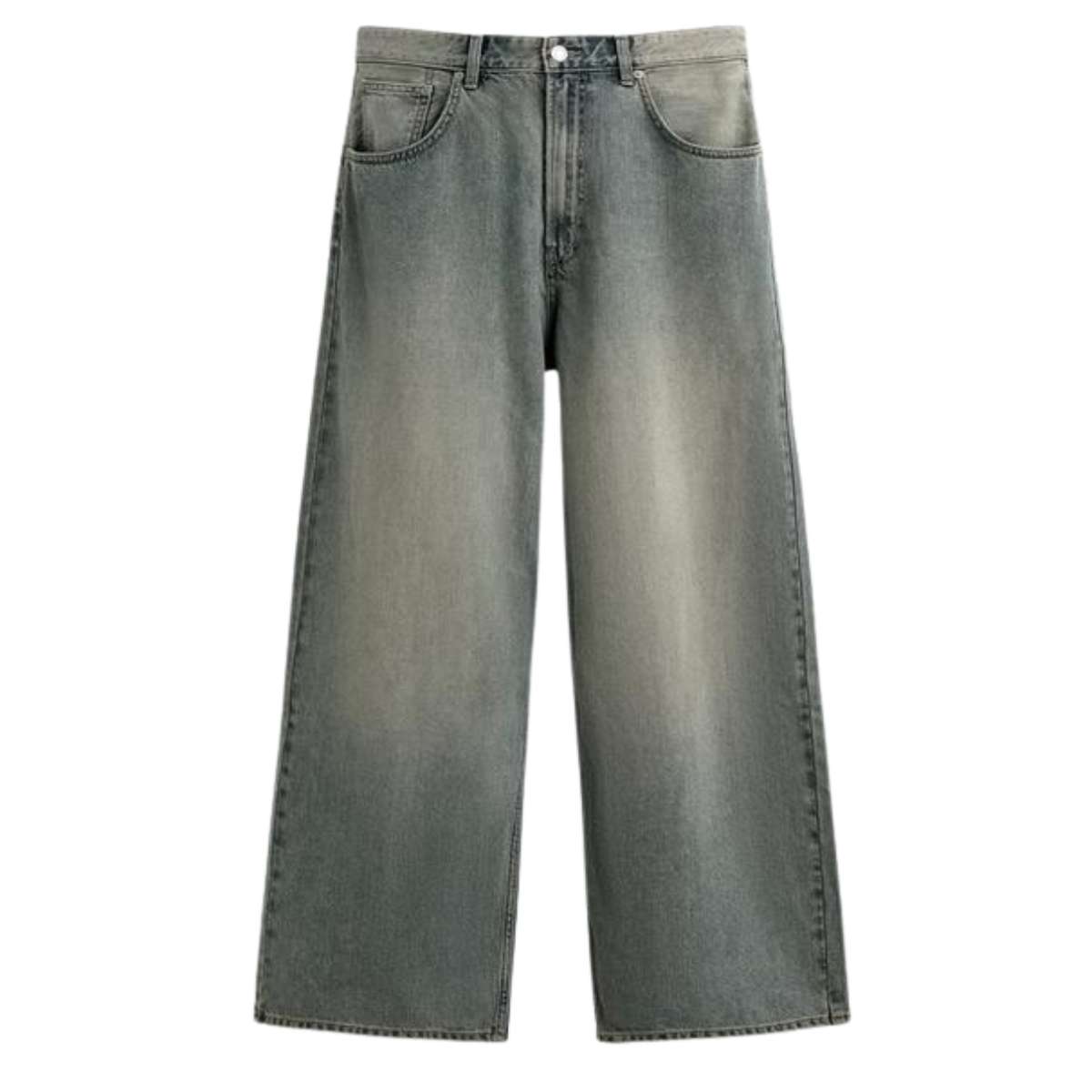 Vintage Streetwear Grey Washed Baggy Jeans