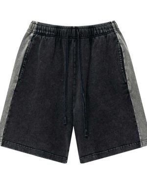 Custom Color Block Patchwork Casual Shorts Manufacturer for Private Label Streetwear Brands