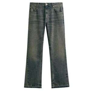 Vintage Streetwear Raw Hem Bootcut Jeans