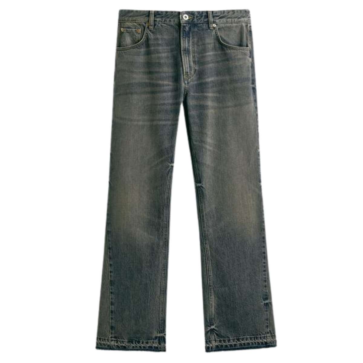 Vintage Streetwear Raw Hem Bootcut Jeans