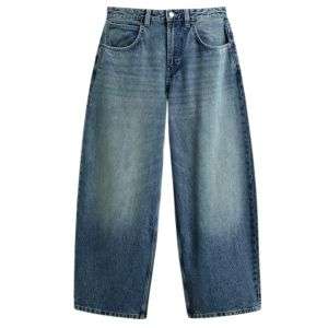 Vintage Streetwear Balloon Leg Washed Jeans