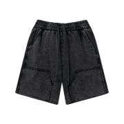 Men’s Washed Faded Cargo-Inspired Loose Casual Shorts