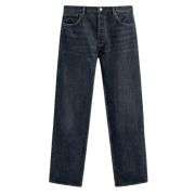 Vintage Streetwear Mid-Rise Loose Straight Jeans