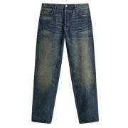 Vintage Streetwear Mid-Rise Relaxed Straight Jeans