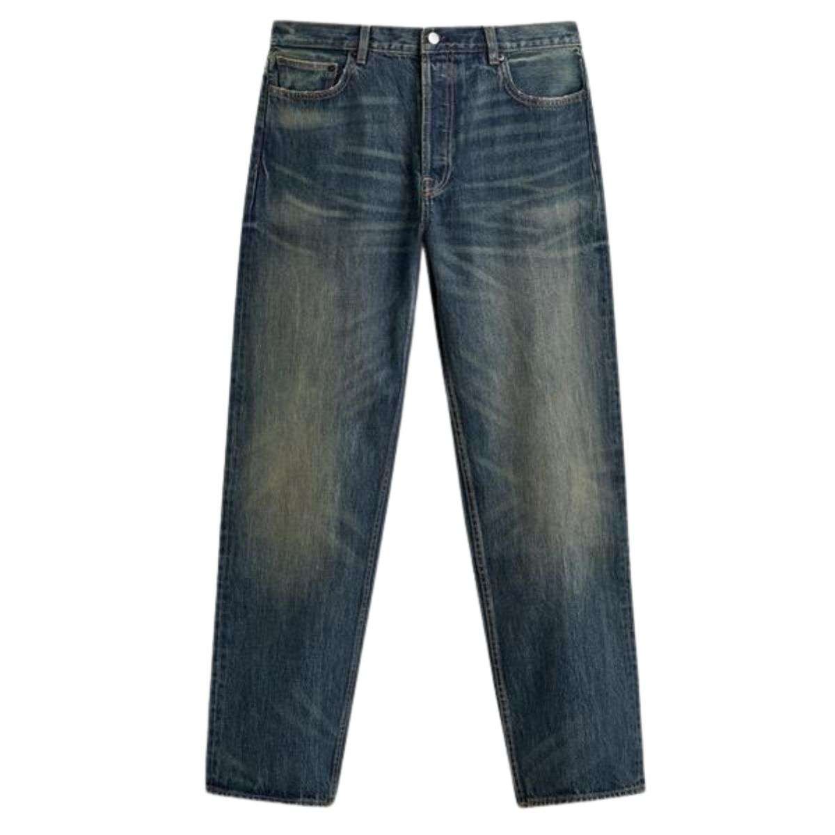 Vintage Streetwear Mid-Rise Relaxed Straight Jeans