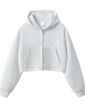 Custom Cropped Zip Hoodie Manufacturer