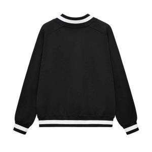 Black minimalist boxy sweatshirt
