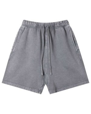 Custom Heavyweight Washed Faded Casual Shorts Manufacturer for Private Label Streetwear Brands