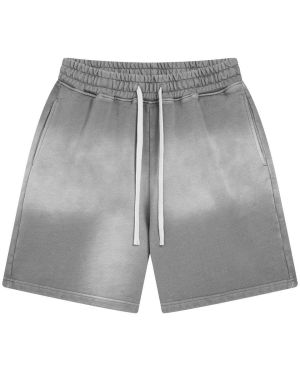 Custom Gradient Wash Cotton Casual Shorts Manufacturer for Private Label Streetwear Brands