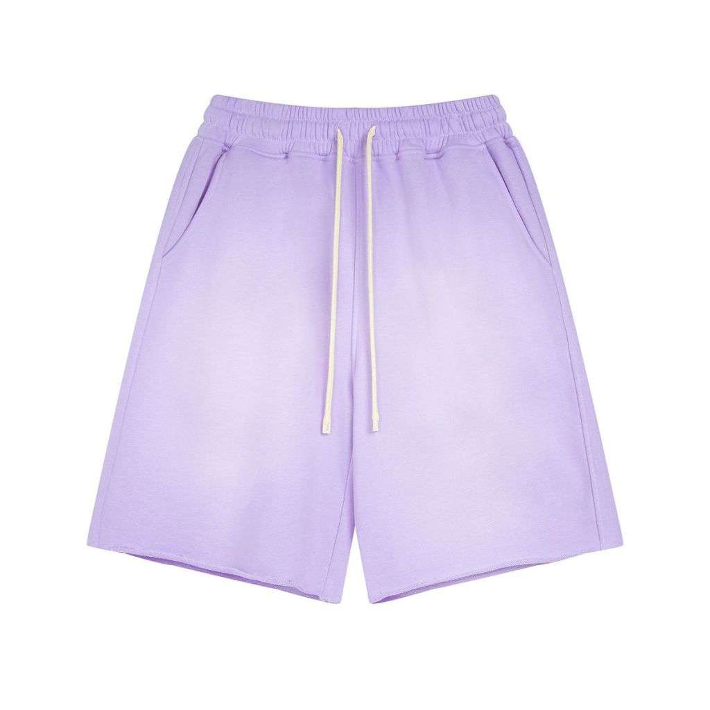 Custom brushed washed loose fit casual streetwear shorts manufacturer