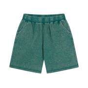 Vintage Washed Cotton Loose Fit Elastic Waist Casual Shorts