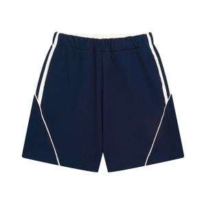 Quick-Dry Color Block Paneled Loose Fit Casual Shorts