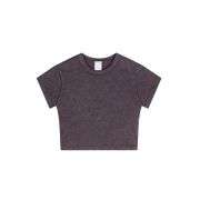 High-Stretch Slim-Fit Crew Neck Crop Tee