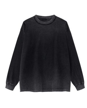 Custom Acid Washed Long Sleeve Tee Manufacturer