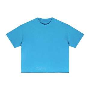 Monkey Wash Gradient Boxy Raw Hem Short Sleeve Tee