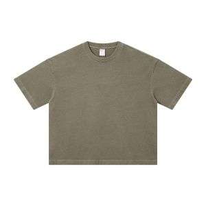 Heavyweight Cotton Vintage Washed Boxy Fit Short Sleeve Tee