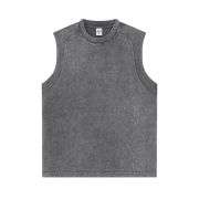 Men’s Vintage Washed Crew Neck Raglan Tank Top