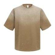 Men’s Vintage Washed Paint Splatter Spray Dye Cotton Tee