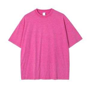 Vintage Oversized Wash Cotton Crew Neck T-Shirt