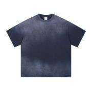 Vintage Washed Cotton Crew Neck Oversized T-Shirt