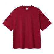 Cotton Breathable Split Hem Crew Neck Casual Short Sleeve Tee