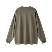 Vintage Washed Loose Fit Crew Neck Long Sleeve Tee