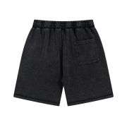 Vintage Washed Cotton Loose Fit Elastic Waist Casual Shorts