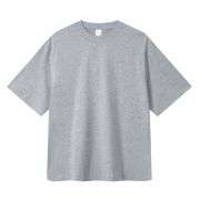 Cotton Breathable Split Hem Crew Neck Casual Short Sleeve Tee