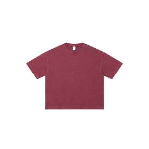 Heavyweight Cotton Vintage Washed Boxy Fit Short Sleeve Tee