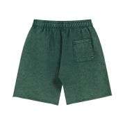 Heavyweight Wax-Washed Loose Elastic Waist Streetwear Shorts