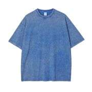 Vintage Snow Washed Oversized Cotton Crew Neck T-Shirt