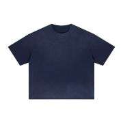 Monkey Wash Gradient Boxy Raw Hem Short Sleeve Tee