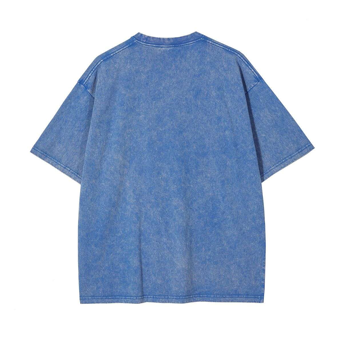 Vintage Snow Washed Oversized Cotton Crew Neck T-Shirt