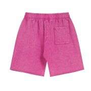 Heavyweight Wax-Washed Loose Elastic Waist Streetwear Shorts