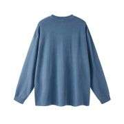 Vintage Washed Loose Fit Crew Neck Long Sleeve Tee