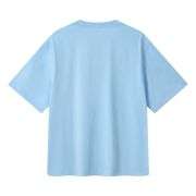 Cotton Breathable Split Hem Crew Neck Casual Short Sleeve Tee